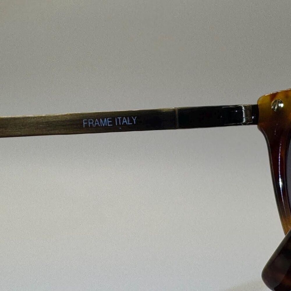 Vintage Ralph Lauren 510 Glasses | Yellow Tortoise & Gold Frames Keyhole Bridge - Picture 14 of 15